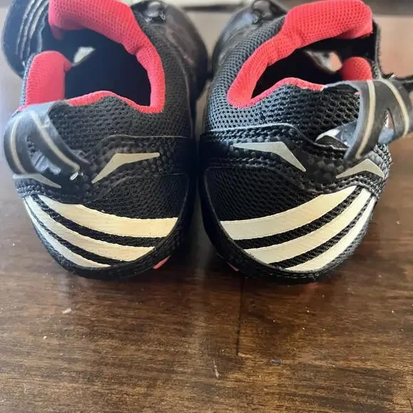 Adidas Mens Black and Red 2 Strap fastenser Cycling Shoes Size 9.5 - Picture 4 of 7